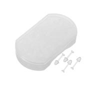 50 Pezzi Fermagli Trasparenti per Orecchini a Scatto, Plastico | Chiusura Sicura per Borchie, Formato 3mm, Scatola Inclusa, Uso Quotidiano e Sport, Comfort Invisibile