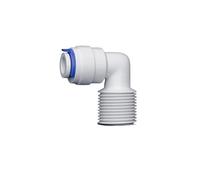 50 pezzi filettatura maschio da 1/4" - raccordo a gomito da 1/4" for acqua RO tubo flessibile in POM da 6,5 mm tubo in PE connettore rapido parti del filtro dell'acqua