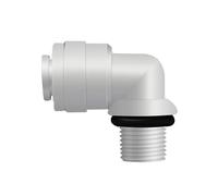 50 pezzi filettatura maschio da 1/8" - raccordo a gomito da 1/4" for acqua RO tubo flessibile in POM da 6,5 mm tubo in PE connettore rapido parti del filtro dell'acqua