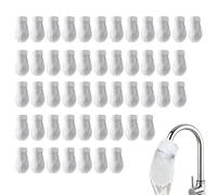 50 Pezzi Filtro Per Rubinetto - Filtro Per Lavello A Prova Di Spruzzi, Borsa Di Ricambio Per Rubinetto In Cotone Per Lavello Del Rimozione Di Sedimenti, Limo E Sabbia Cucina Di Casa Bagno RV