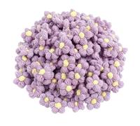 50 pezzi fiori uncinetto puff lana applicazioni accessori capi borse spille