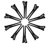 50 pezzi for parrucchieri clip for arricciatura a doppio polo clip for arricciatura da 1,8 pollici sezione clip for capelli clip in metallo forcine for capelli(Black)