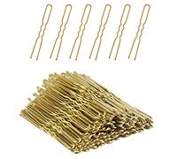 50 pezzi Forcine per Capelli Kit A Forma di U Fermagli dal design ondulatocapelli aghi, Capelli Fermagli 6cm e ORO per Capelli Fermagli per Capelli per Donne Ragazze e Parrucchiere(ORO)