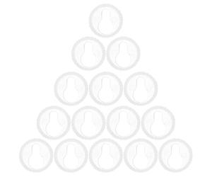 50 Pezzi Ganci a Chiave per Cornici Trasparenti in Plastica | Decorazioni e Insegne, Look Pulito e Professionale, Scelta Resistente alla Ruggine, per Progetti Fai