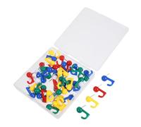 50 Pezzi Ganci a Puntina Trasparenti per Appendere Quadri e Piccoli | Ferro e Plastica, Soluzione Rapida senza Segni, per Bacheca, Aula e Ordine Domestico
