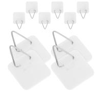50 Pezzi Ganci Adesivi per Piatti da Parete Invisibili, Bianco Plastico | Placche Leggere e Decorazioni, Effetto Pulito, Rimozione senza Tracce, Superfici Lisce, Uso in Galleria