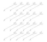 50 Pezzi Ganci per Pannelli Forati, Tre Punte, Ferro Argento | Gancio a Tre Punte per Esposizione, Resistente alla Corrosione, per Utensili e Prodotti Blister