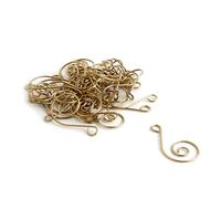 50 Pezzi Gancio a S Metallico per Decorazioni Natalizie e Ghirlande | Ferro, Design a Nota Musicale, per Appendere Quadri Mini e Cappotti, Allestimenti Festa e Ordine Visivo