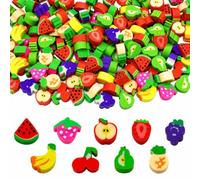 50 Pezzi Gomme da Cancellare Bambini, Mini Gomme da Cancellare Divertenti a Tema Frutta con Scatola, Gommine Colorate per Regalini Fine Anno Scolastico, Pensierini Compleanno e Premi Classe