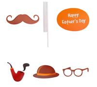 50 Pezzi In 10 Set Cake Topper Per Torta Festa Del PapÃ Marrone