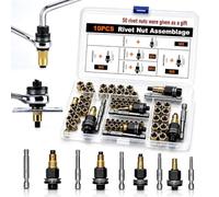50 pezzi in acciaio al carbonio rivetto set di dadi M3-M8