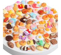 50 pezzi in miniatura cibo e bevande, accessori per la casa delle bambole, accessori in miniatura, set per alimenti, accessori per mini cucina, piccoli accessori per bambole, stoviglie da gioco, stili