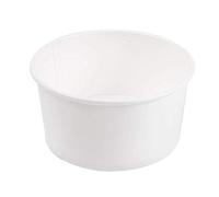 50 pezzi - Insalatiere 1000 ml 18Pe + 340 + 18 Pe G/M2 Ø15/12,9 x 8 cm bianco cartone