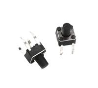 50 pezzi Interruttore a pulsante a sfioramento Interruttore a pulsante verticale/patch 4 piedi 4,5 mm * 4,5 mm * 3,8/4,3/4,5/5/6/7 mm Inserimento diretto Microinterruttore a tasto(6MM Vertical)