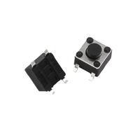 50 pezzi Interruttore a pulsante a sfioramento Interruttore a pulsante verticale/patch 4 piedi 4,5 mm * 4,5 mm * 3,8/4,3/4,5/5/6/7 mm Inserimento diretto Microinterruttore a tasto(3.8MM Patch)