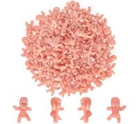 50 pezzi King Cake Babies, 2,5 cm Mardi Gras Baby per King Cake My Water Broke Games, piccoli bambini in plastica sfusi mini bambini in plastica per cubetti di ghiaccio gioco Mardi Gras bomboniere