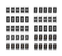 50 Pezzi Lega Resistenza 2512 SMD Kit di campioni di Resistenza, 10 Tipi X 5 Pezzi = 50 Pezzi R001 R002 R005 R008 R010 R015 R020 R025 R050 R100