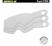 50 PEZZI LENTI A STRAPPO TEAR-OFF SEECLE COMPATIBILI MASCHERA PROGRIP RAPID 3309