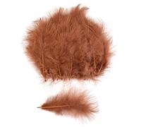 50 pezzi/lotto piume naturali 10-15 cm soffici piume per decorazioni per feste di nozze gioielli fai da te accessori artigianali caffè 50 pezzi