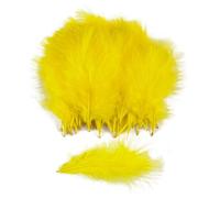 50 pezzi/lotto piume naturali 10-15 cm soffici piume per decorazioni per feste di nozze gioielli fai da te accessori artigianali giallo 50 pezzi