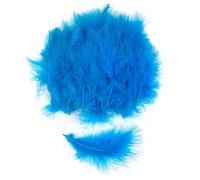 50 pezzi/lotto piume naturali 10-15 cm soffici piume per decorazioni per feste di nozze gioielli fai da te accessori per la creazione di gioielli blu lago 50 pezzi