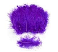 50 pezzi/lotto piume naturali 10-15 cm soffici piume per decorazioni per feste di nozze gioielli fai da te accessori per la creazione di gioielli viola 50 pezzi