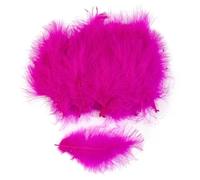 50 pezzi/lotto piume naturali 10-15 cm soffici piume per decorazioni per feste di nozze gioielli fai da te accessori per la creazione di gioielli rosa rosso 50 pezzi