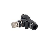(50 pezzi/lotto) Ugelli atomizzatori a bassa pressione 0,1/0,4/0,8 mm in acciaio inossidabile Ugelli nebulizzatori for irrigatori da giardino(Black 0.8mm)