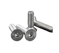 50 pezzi M1.6 M2 M2.5 in acciaio inossidabile con testa svasata a esagono incassato, bulloni a brugola DIN7991(12mm,M2.5 50pcs)
