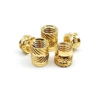 50 pezzi M1 M1.2 M1.4 M1.6 M1.7 M2 M2.5 Hot Melt Stampaggio a iniezione termica Stampa 3D Ottone Rame Inserto Dado Filettato Zigrinato(Length 2mm,50pcs M1.4(OD 2.3mm))