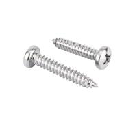 50 pezzi M1 M1.2 M1.4 M1.7 M1.8 M2 M2.2 M2.3 M2.6 Vite for legno autofilettante a testa tonda con testa a croce in acciaio inossidabile 304(22mm,M2.2)