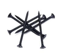 50 pezzi M3.5 viti for lamiera a testa piatta con croce nera, viti in acciaio al carbonio for legno, adatte for la manutenzione di mobili in legno(30mm)