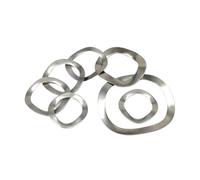 50 pezzi M3-M25 304 Rondelle elastiche a tre onde in acciaio inossidabile Guarnizione for alberi dei cuscinetti(M14x21x0.3mm)