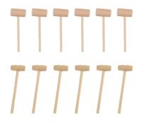 50 Pezzi Martello Mini in Legno per Granchi e Torte, Manico | Due Stili Diversi, Superficie Liscia e Solida, Portatile e Leggera, per Ristorante e Servizio di Frutti di Mare
