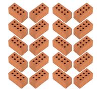 50 Pezzi Mattoncini in Miniatura Realistici in Argilla | Stile Vintage Classico, Aspetto Muratura Autentico, per Modelli Architettonici, Pareti e Sentieri