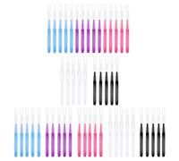 50 pezzi Micros Sopracciglio Spoolie Brush con Caps Brow Laminazione Strumento Ciglia Pennello Multifunzionale Micros Lash Comb