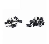 50 pezzi Mini 7 pin on/off 1P2T SPDT MSK-12C02 SMD Interruttore a levetta a scorrimento for MP3 MP4 (Colore : Borse, Dimensioni : Nero)(Bags,White)