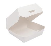 50 pezzi - Mini conchiglie hamburger 250 g/M2 7,3 x 7,7 x 5 cm bianco cartoncino