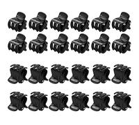 50 pezzi Mini fermagli per capelli,Piccole fermagli per capelli antiscivolo in plastica Mini Artigli per Capelli,Artigli per capelli in acrilico forte abbigliamento per ragazze e donne(Nero)