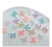50 Pezzi Misto Fiocco Unghie Arte Gioielli Manicure Accessori 3D Bowknot Ornamenti Per Arte Cellulari Occhiali Corpo Scarpe