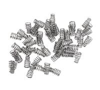 50 Pezzi Molla Tonda per Pickup Humbucker, Regolazione Altezza Chitarra | Metallo Argento, Formato Torre Grande, per Viti di Montaggio e Banco Riparazioni, Ricambio Usurato