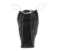 50 Pezzi Mutandine Perizoma Usa e Getta Mutandine Perizoma Biancheria Intima Usa e Getta Nero Tessuto Non Tessuto per Massaggio da Viaggio Spa Abbronzatura