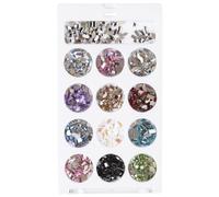 50 pezzi Nail Art Rhinestones Star Heart Nail Gemme per unghie piatte per unghie artistiche fai da te