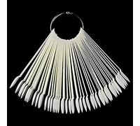 50 Pezzi Nail Art Suggerimenti Display Pratica Bastoncini a forma di ventaglio Campioni di Colore Campione di Strumenti di Arte Forniture Nail Polish Display Stick