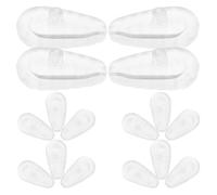 50 Pezzi Naselli in Silicone Antiscivolo, Sostituzione Facile | Ricambio per Montature senza Bordo, Aderenza Sicura, Uso Quotidiano e Attività Fisica, per Chi Porta Occhiali