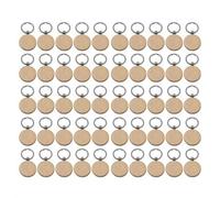 50 Pezzi nel Legno Rotondo Vuoto nel Legno DIY 8195