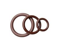 50 pezzi O-ring in gomma fluorurata marrone resistente alla corrosione, ID 20.5mm, OD 23.5mm, diametro sezione trasversale 1.5mm, utilizzato nell'industria automobilistica e chimica