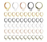 50 pezzi orecchini a 5 colori, set per la produzione di orecchini, accessori per gioielli, accessori per la creazione di gioielli, accessori per gioielli fai da te