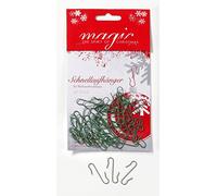 50 pezzi palla di Natale gancio in metallo verde/s A Gancio Rapido gancio gancio a sfere