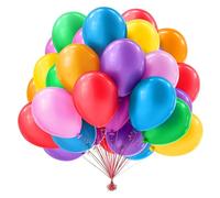 50 Pezzi Palloncini Compleanno,Palloncini Lattice Colorati 10 Pollice,Palloncini Colorati Misti Bambina e Bambino,Decorazioni per feste,Addobbi Matrimonio,baby shower